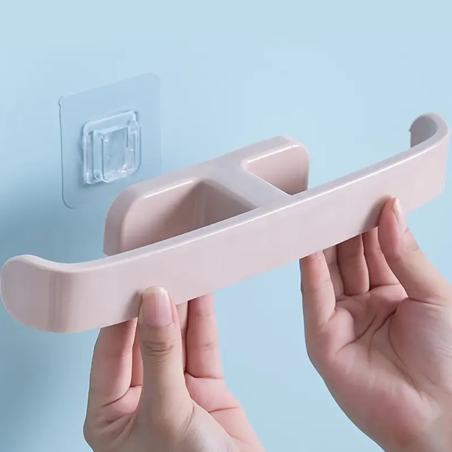 Bathroom Towel Slipper Hanging Rack Self Adhesive Wall Mounted Bathroom Towel Slipper Hanging Rack Self Adhesive Wall Mounted